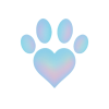 heart paw print transparent